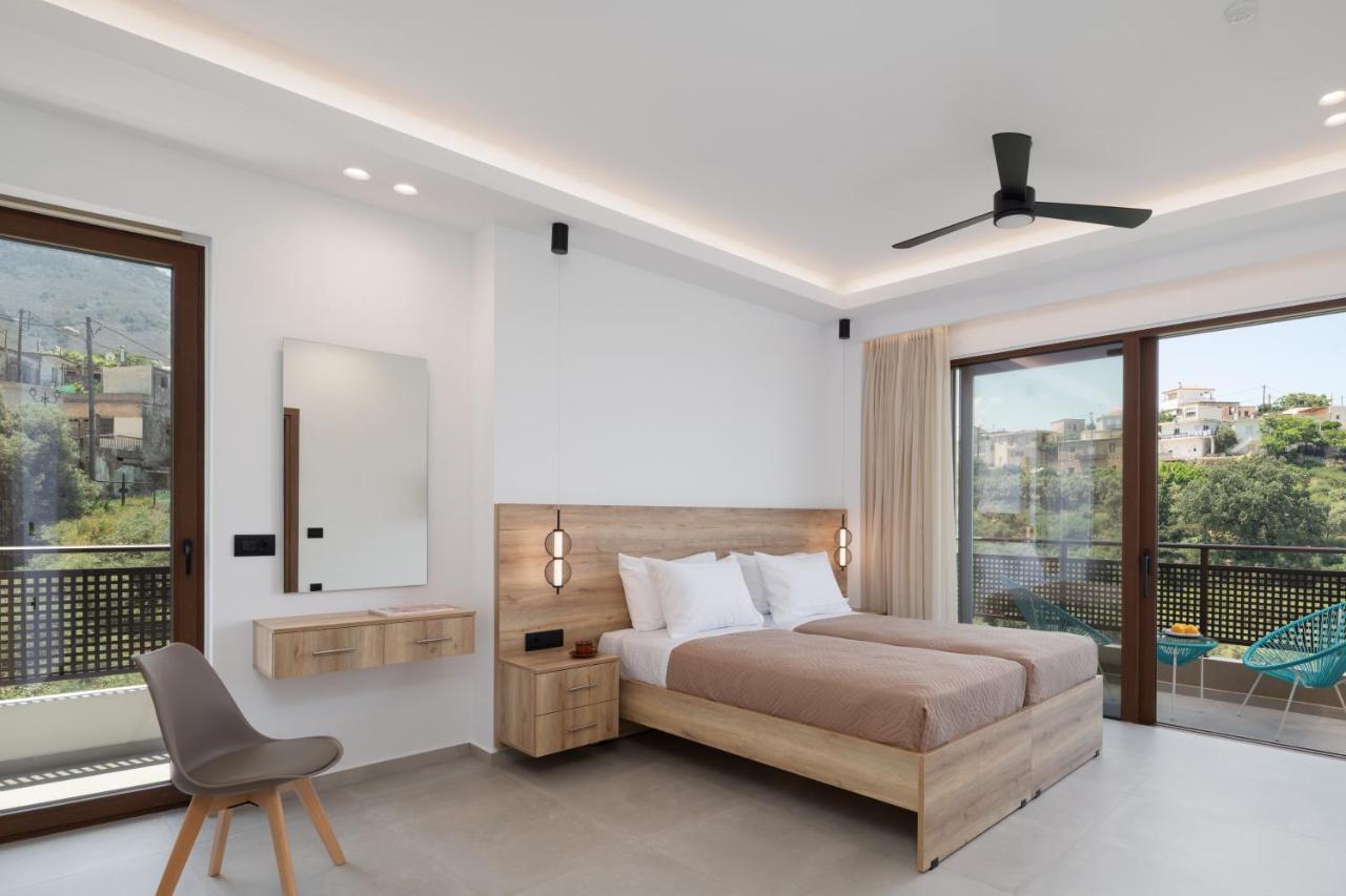 O-Cyanea Villa With Heated Pool Kournas Luaran gambar