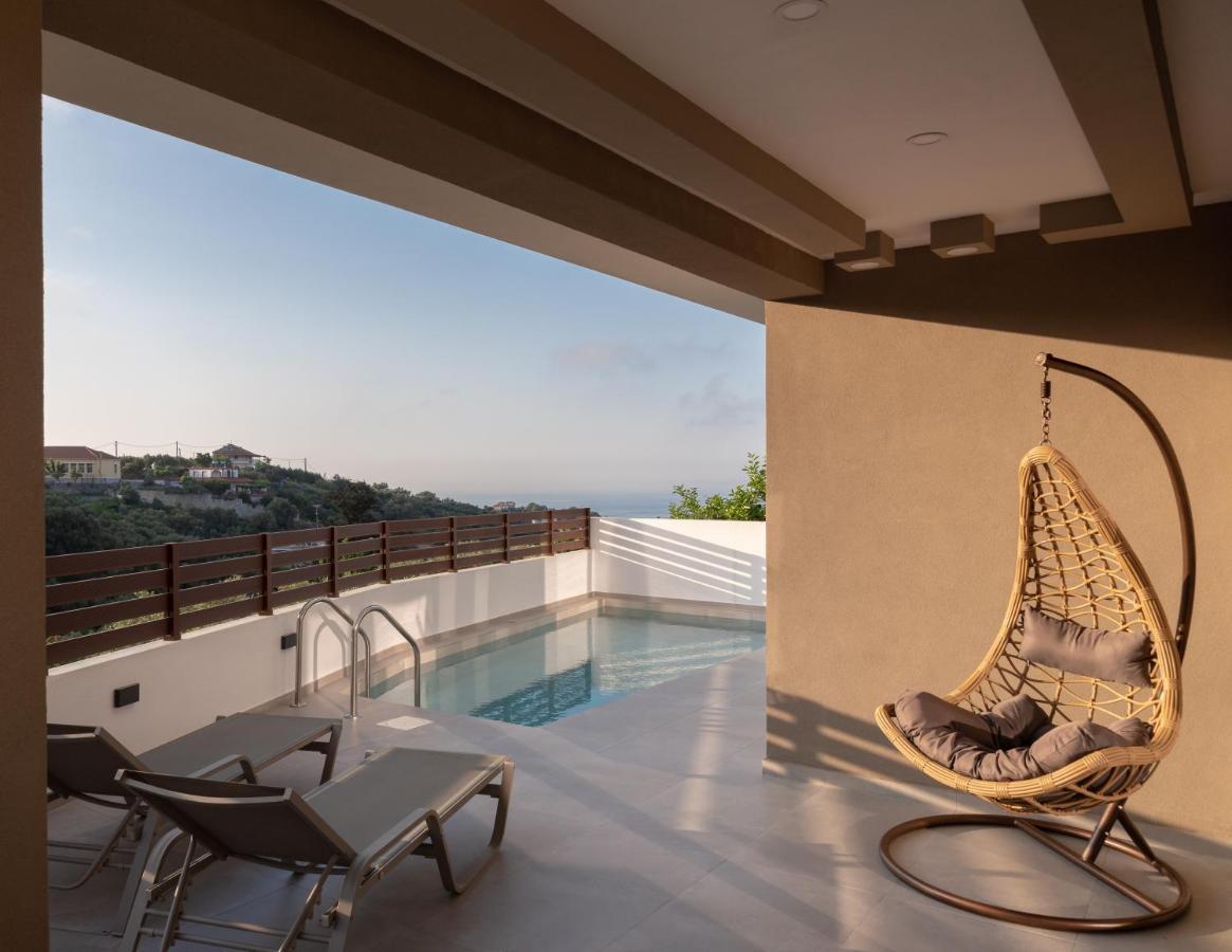 O-Cyanea Villa With Heated Pool Kournas Luaran gambar