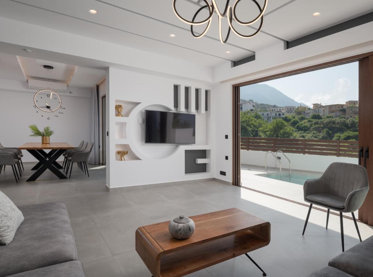 O-Cyanea Villa With Heated Pool Kournas Luaran gambar