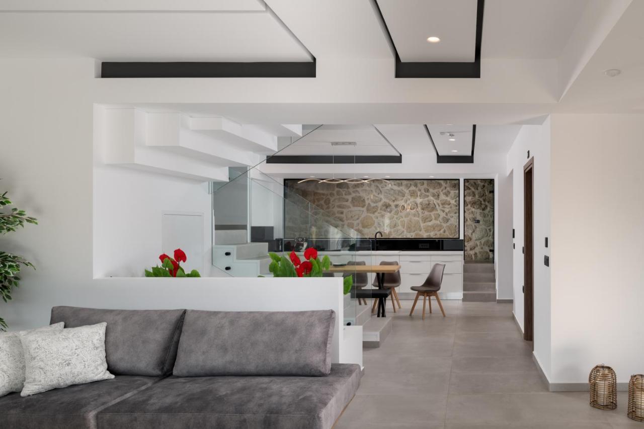 O-Cyanea Villa With Heated Pool Kournas Luaran gambar