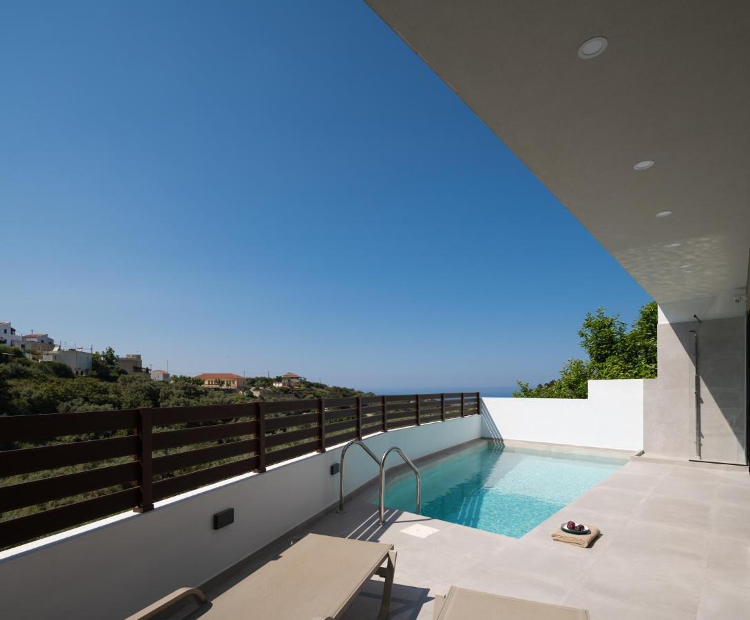 O-Cyanea Villa With Heated Pool Kournas Luaran gambar